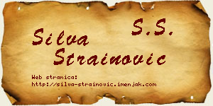 Silva Strainović vizit kartica